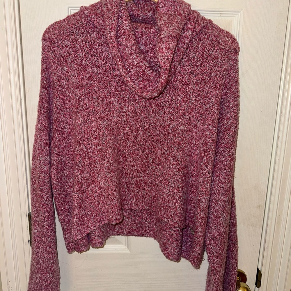Sincerely Jules Maroon Cowl Neck Sweater
